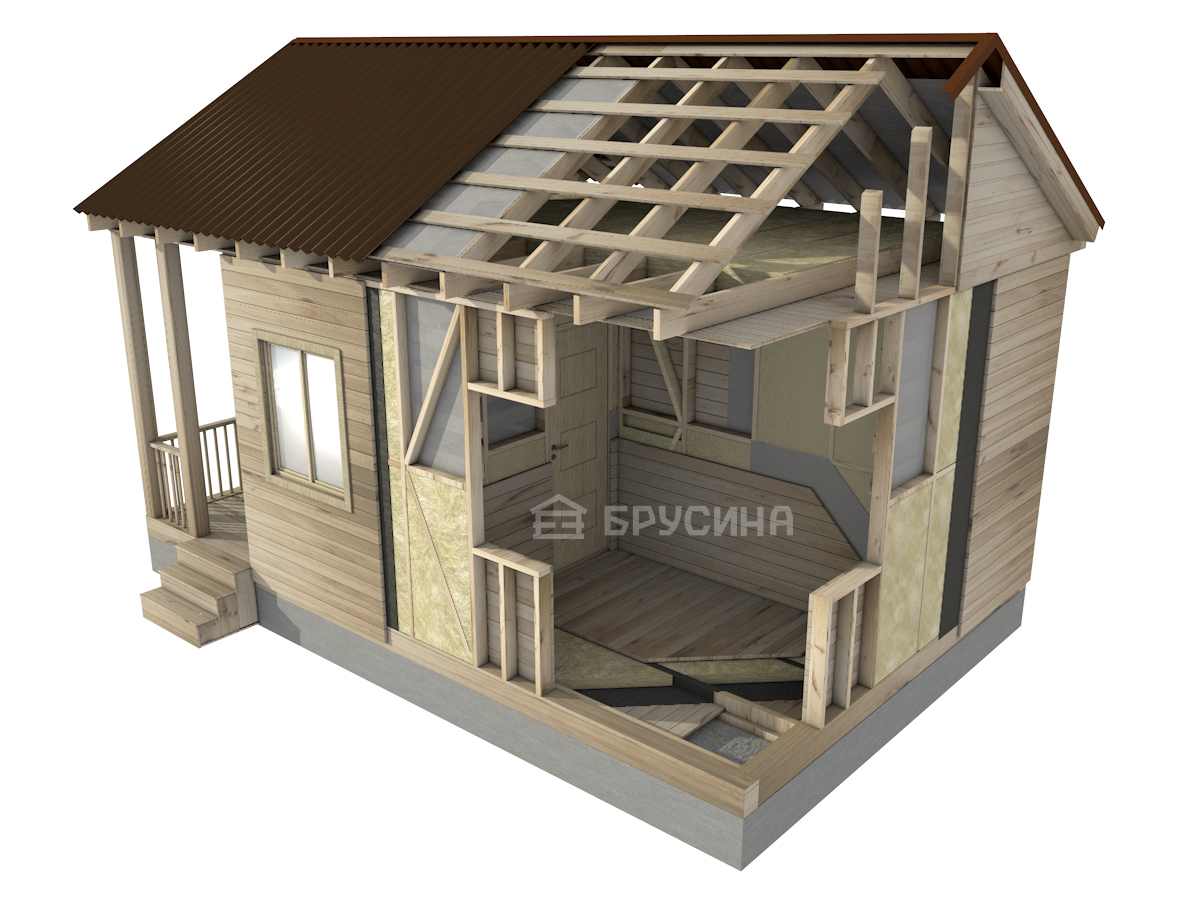 Схема конструкции дома