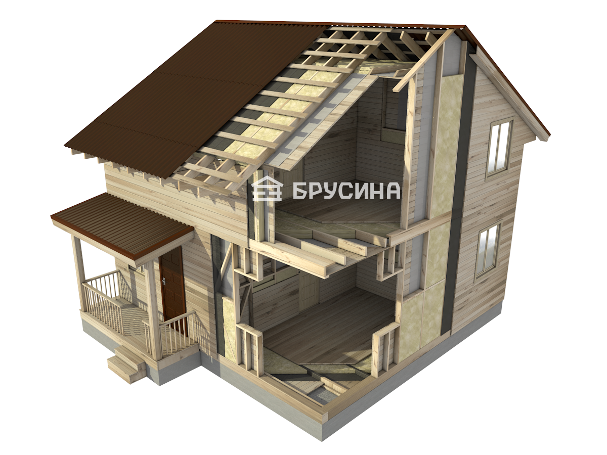 Схема конструкции дома