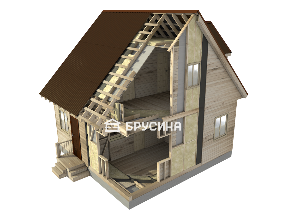 Схема конструкции дома